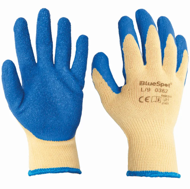 BLUE SPOT TOOLS LATEX GRIP GLOVES (LARGE)