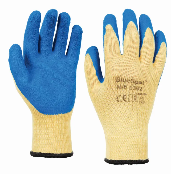 BLUE SPOT TOOLS LATEX GRIP GLOVES (MEDIUM)