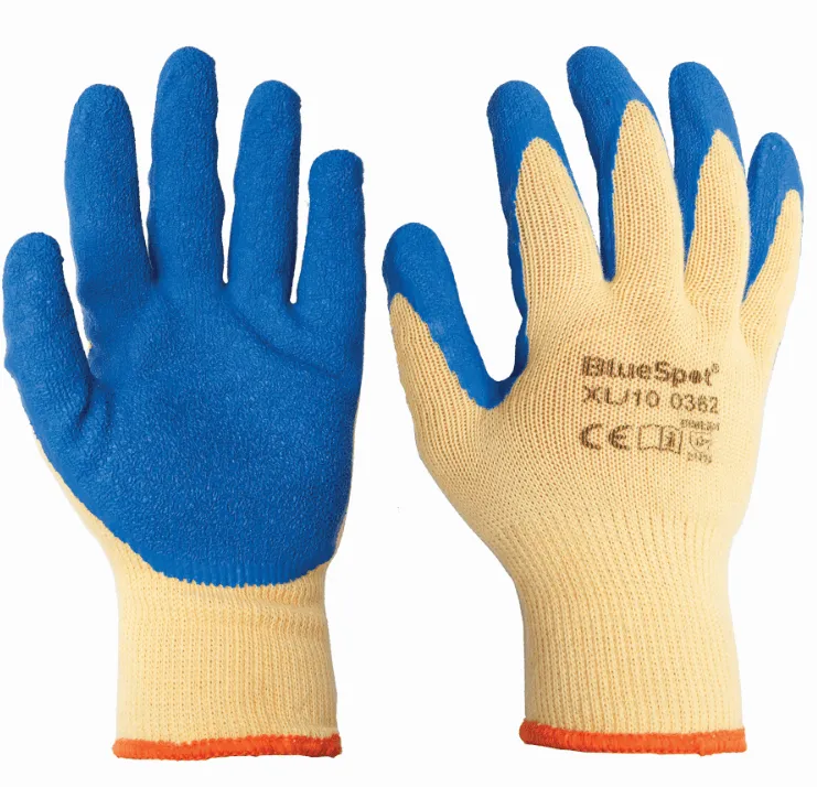 BLUE SPOT TOOLS LATEX GRIP GLOVES (XL)