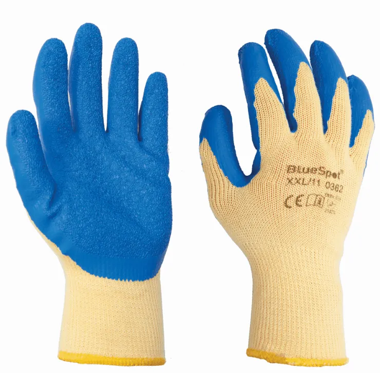 BLUE SPOT TOOLS LATEX GRIP GLOVES (XXL)