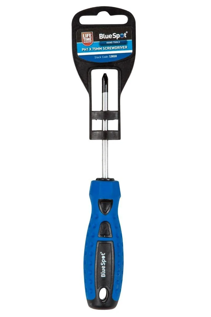 BLUE SPOT TOOLS PH1 X 75MM SCREWDRIVER