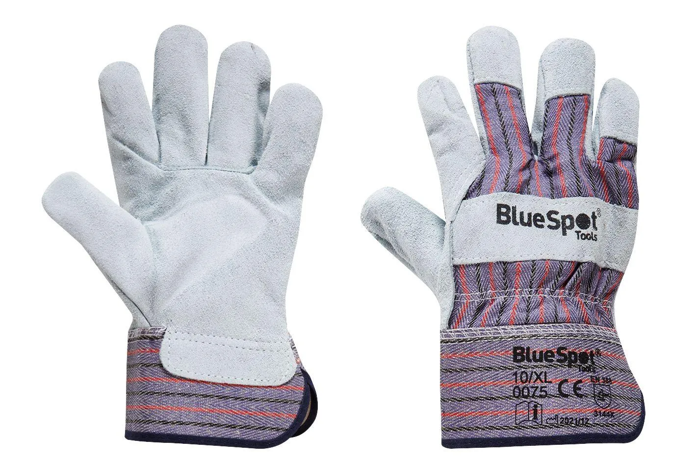 BLUE SPOT TOOLS XL HEAVY DUTY LEATHER RIGGER GLOVES