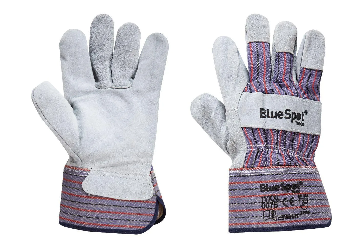BLUE SPOT TOOLS XXL HEAVY DUTY LEATHER RIGGER GLOVES