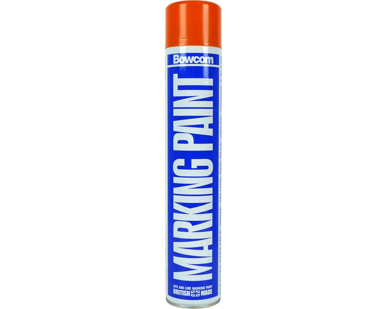 Bowcom Line Marking Paint - Orange, 750ml can