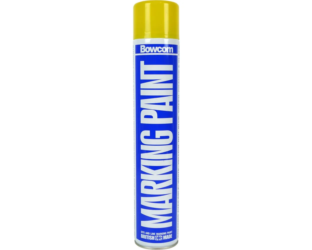 Bowcom Line Marking Paint - Yellow, 750ml can