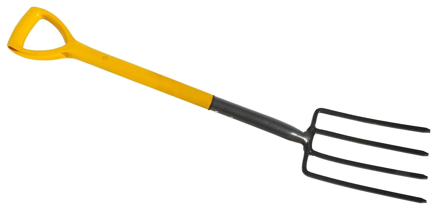 Border Digging Garden Fork Carbon Steel D Shape Handle