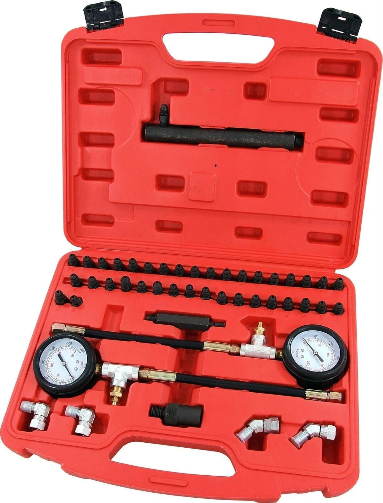 Brake And Clutch Master Cylinder Pressure Test Kit - 0-3000Psi With Adapters