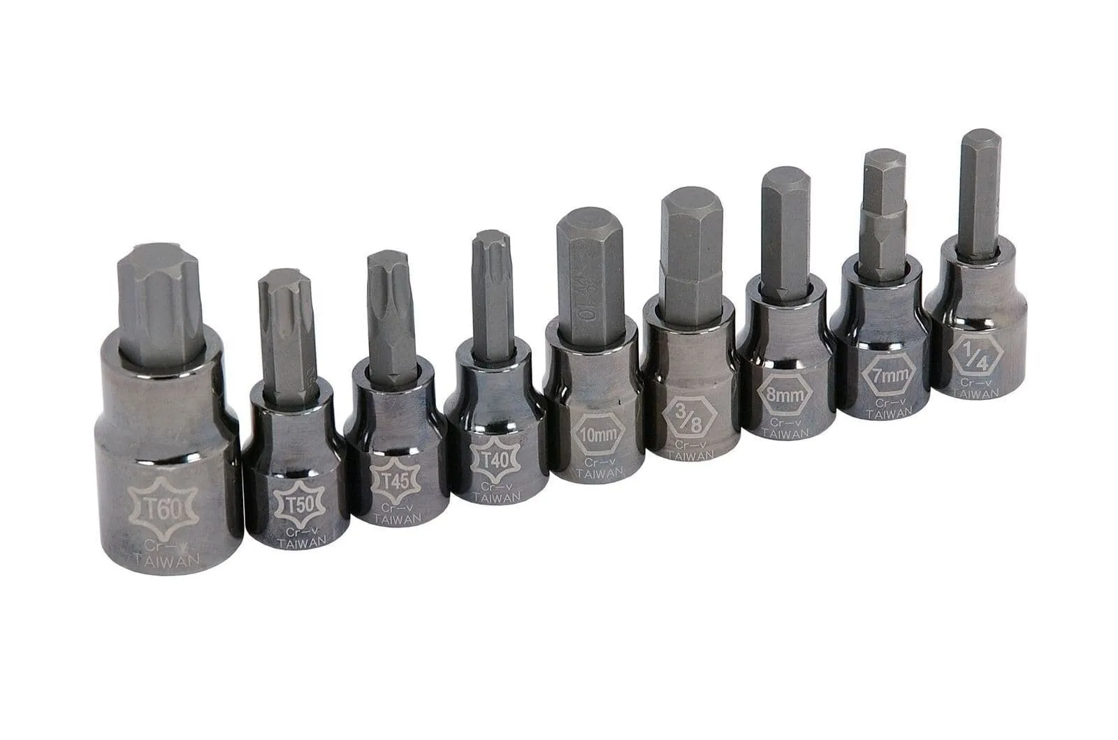 Brake Caliper Service Socket Set Torx T40 T45 T50 T60 Hex 7mm 8mm 10mm 1/4" 3/8"