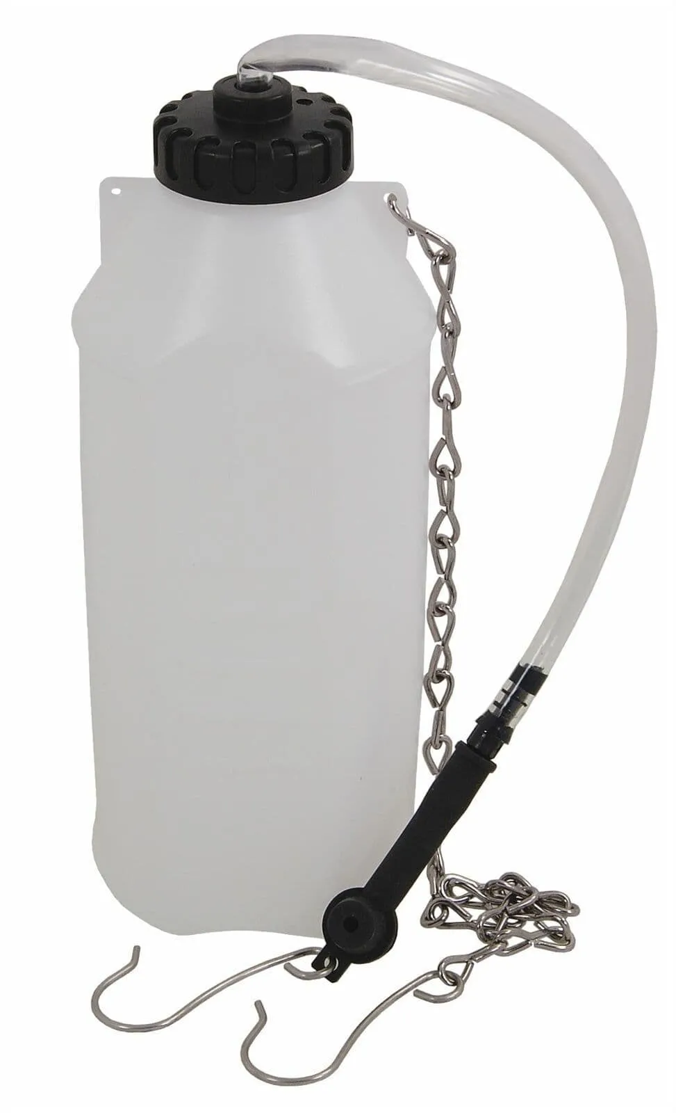 Brake & Clutch Fluid Bleeding Bottle 1 Litre With Hanging Chain & Nipple Adaptor