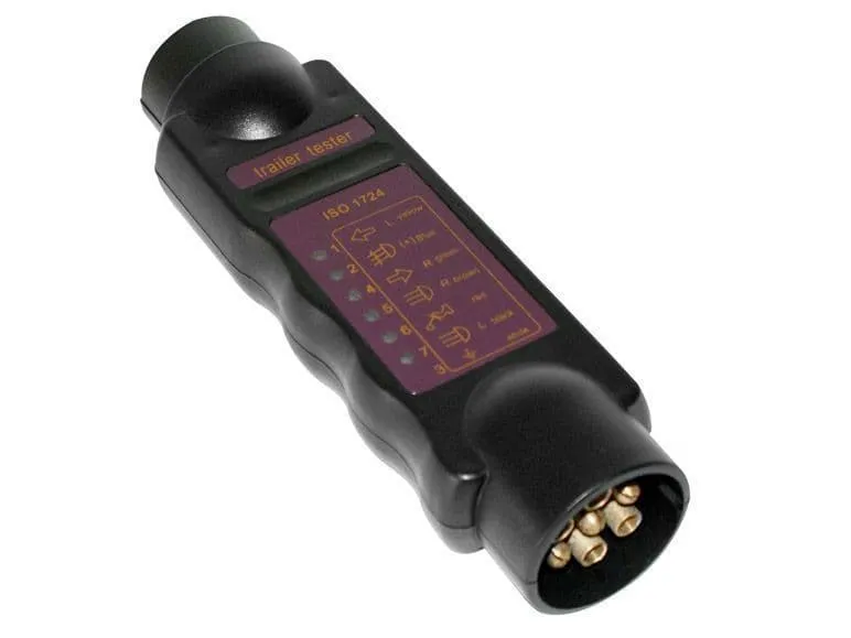 Car Trailer Caravan 7 Pin Towing Tow Bar Light Wiring Circuit Tester Plug Socket