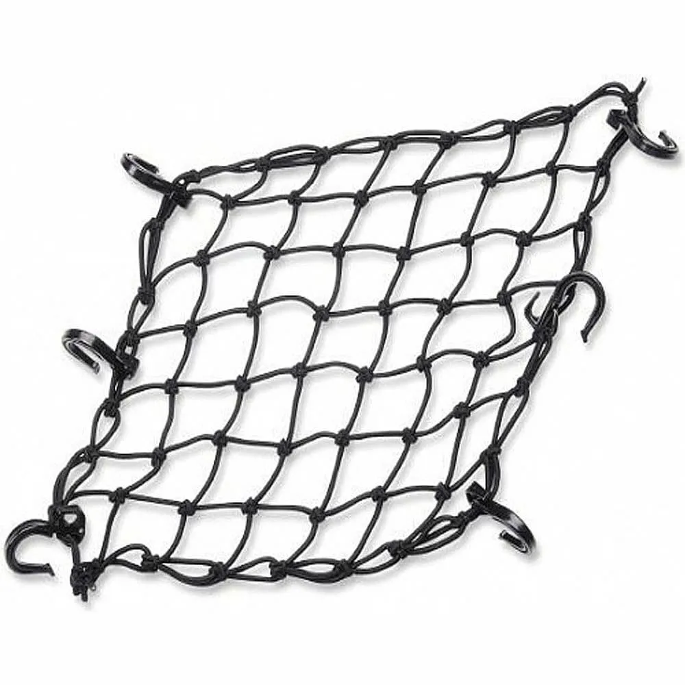 Cargo Net Bungee Elasticated Luggage Motorbike Car Storage Net 15 X 15 Black