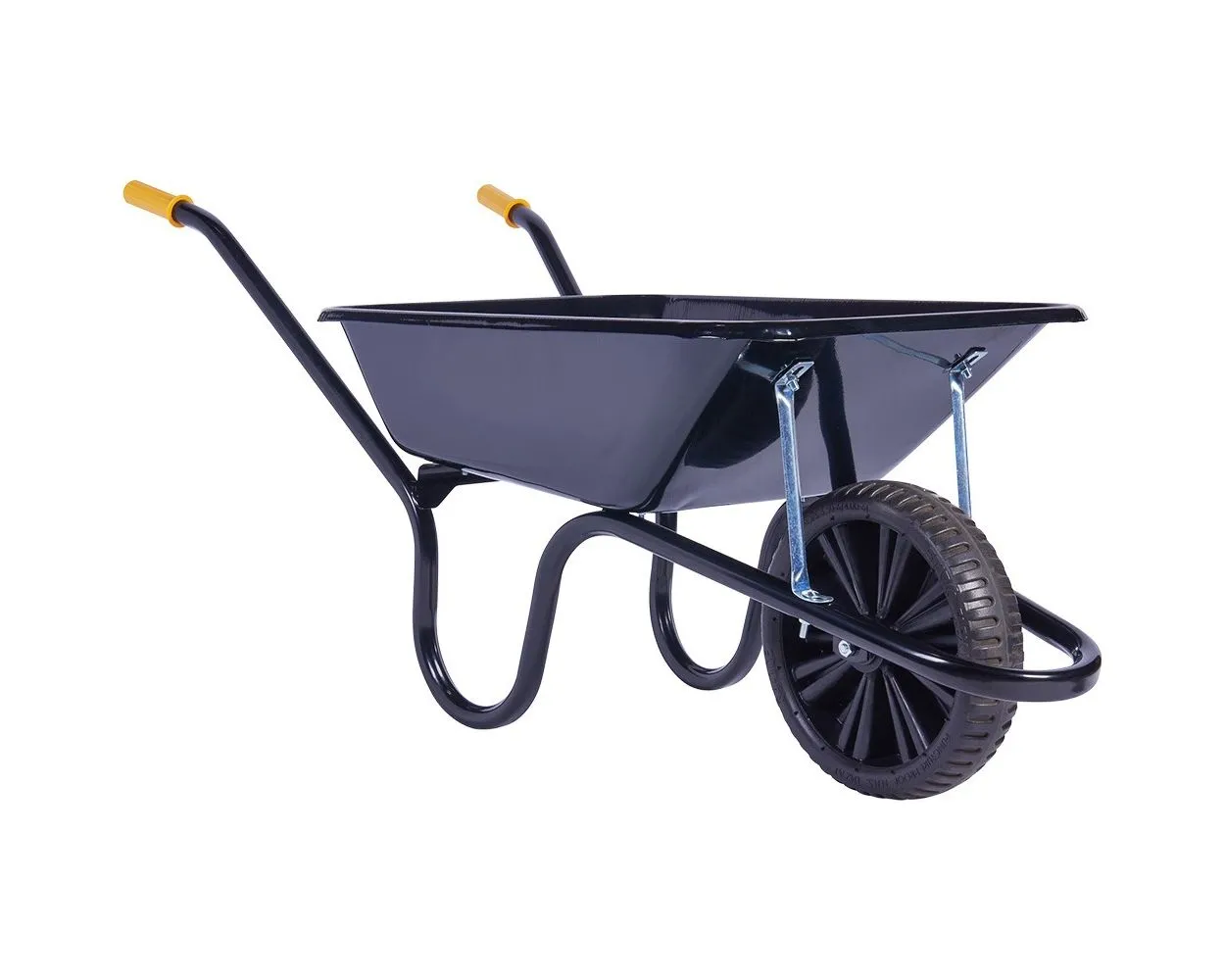 Chillington Camden Classic Navvy Barrow, Black, with Puncture-Free Tyre