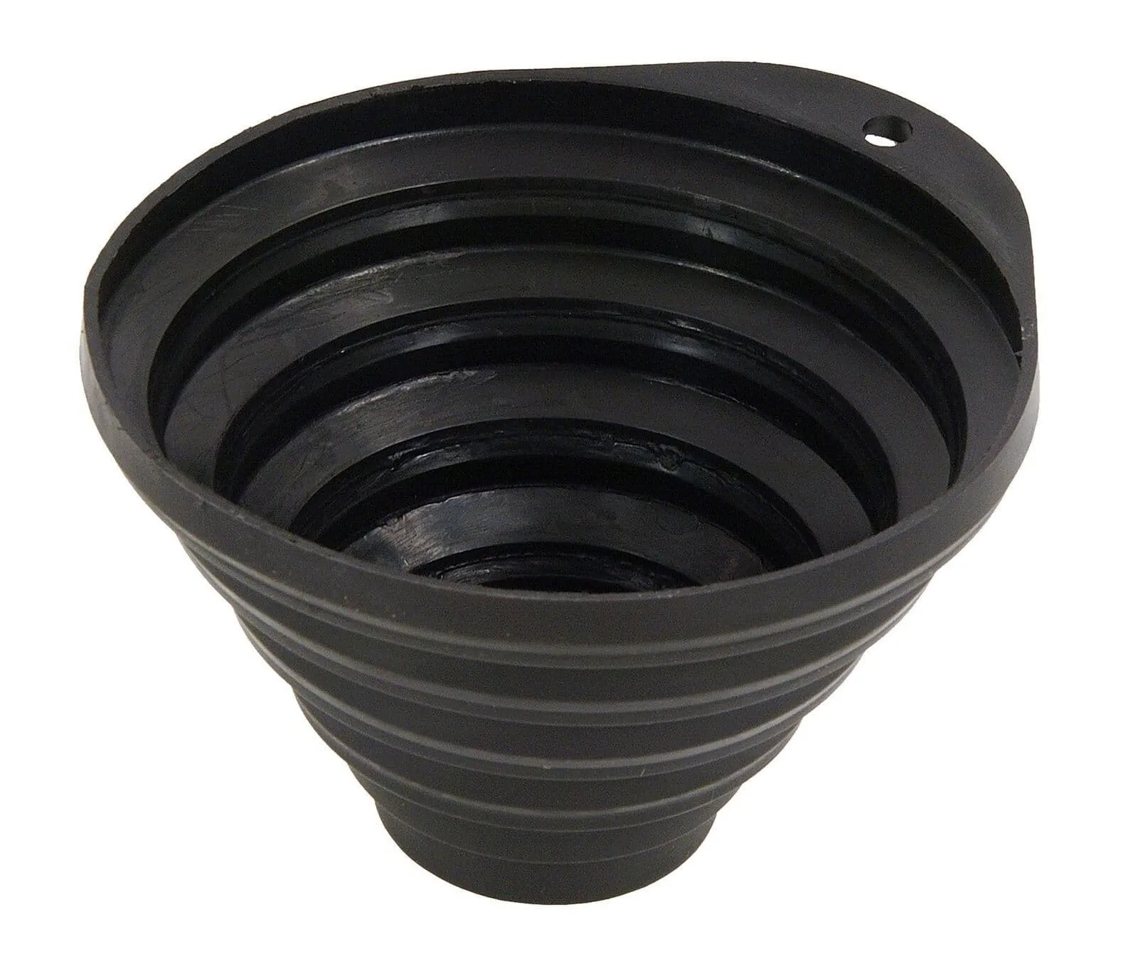 Collapsible Rubber Magnetic Parts Tray Dish - 135 mm Black Finish