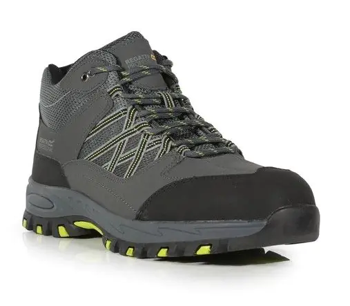 Regatta Sandstone SB Safety Hiker in Briar/Lime TRK200 SIZE 6 0010