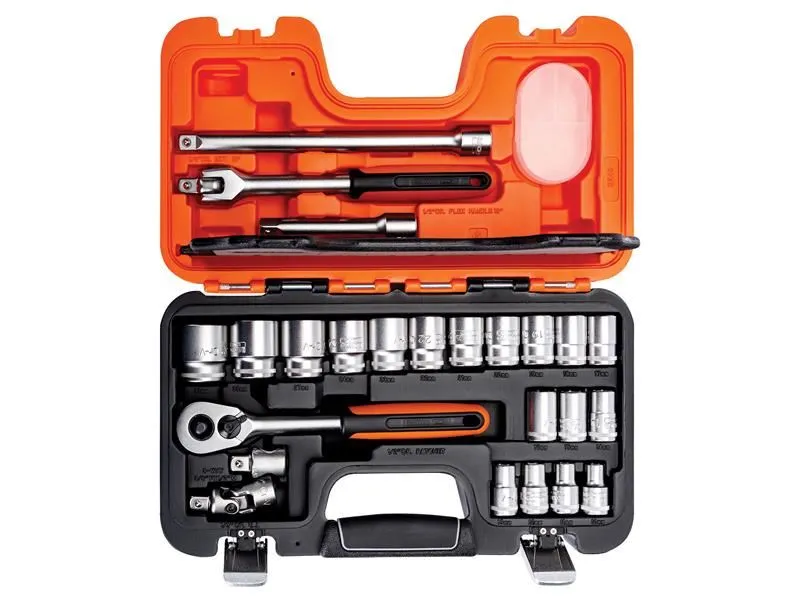 Bahco S240 1/2in Drive Socket Set, 24 Piece, Alloy Steel