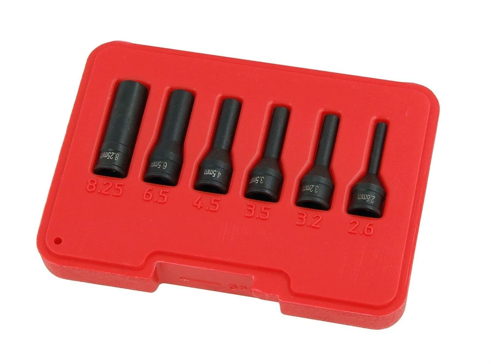 Damaged Glow Plug Electrode Socket Set 1/4" Drive 2.6, 3.2, 3.5, 4.5, 6.5, 8.2mm
