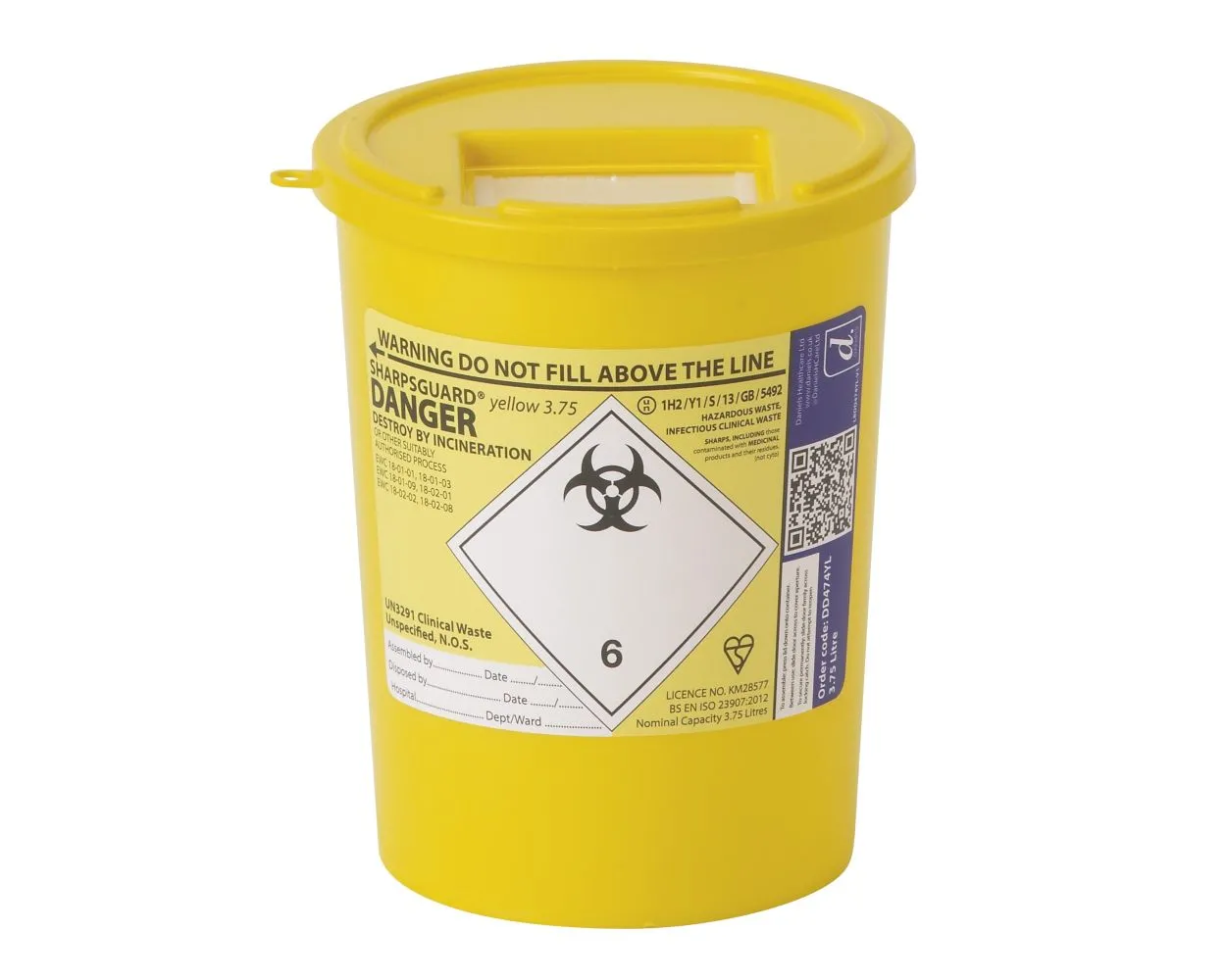 Sharpsguard Sharps Box, 3.75 ltr