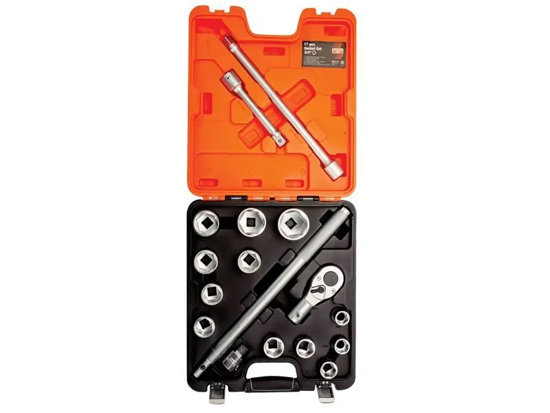 Bahco SLX17 3/4in Drive 17-Piece Metric Socket Set