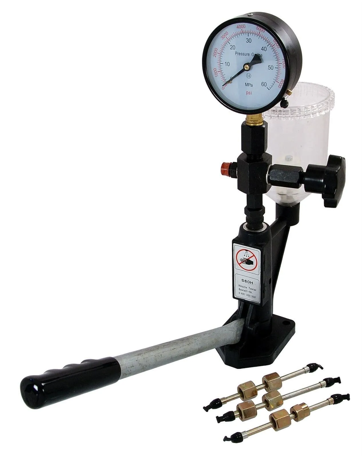 Diesel Injector Nozzle Tester (0-600 Bar) Pressure Gauge