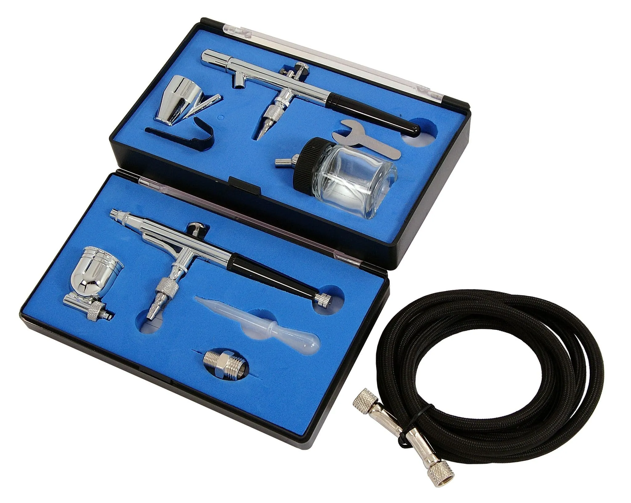 Dual Action Airbrush Kit -Includes 2 Airbrushes Ideal For Craft & Hobbies