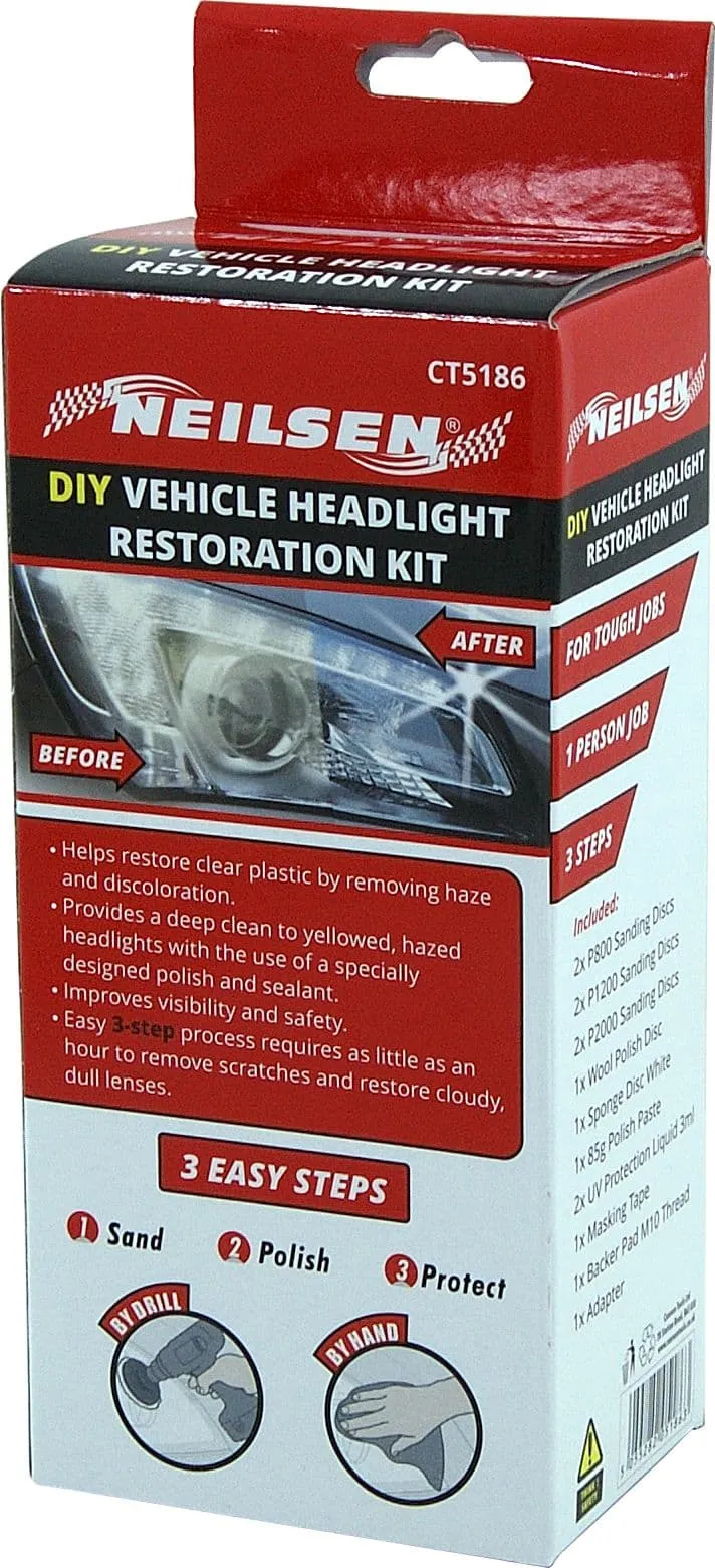 Dull Headlight Restoration Car Plastic Headlamp Lens Restore Cleaner