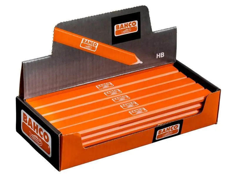 Bahco HB Grade Carpenter's Pencils, Box of 25