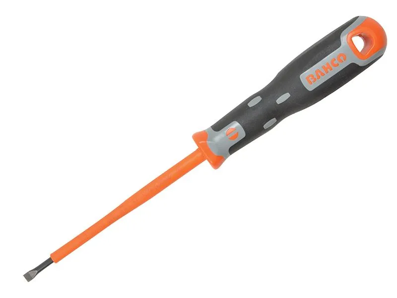 Bahco Tekno+ VDE Screwdriver 4.0mm Slotted Tip, 100mm