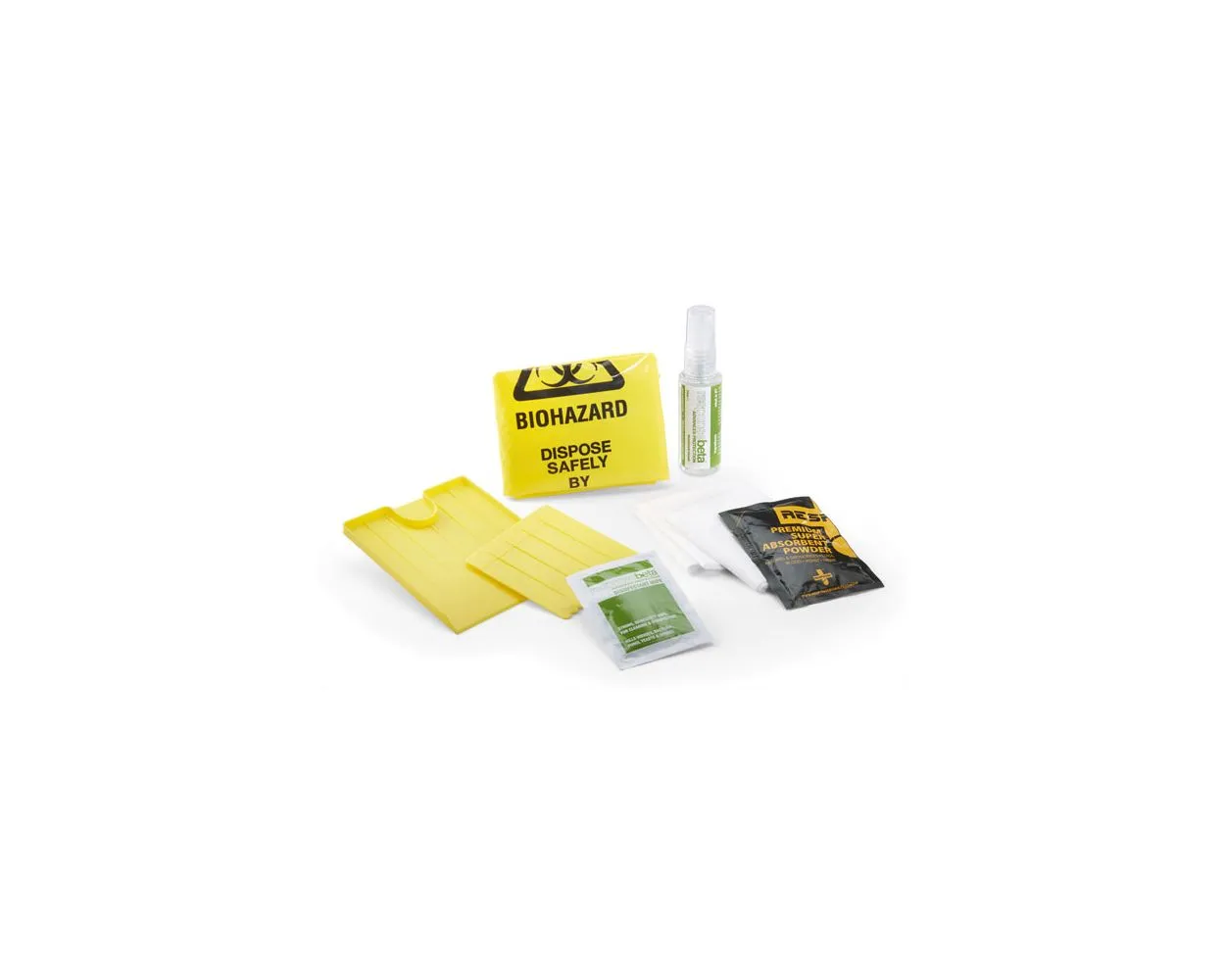 Body Fluid Spill (Bio Hazard) Kit, single use