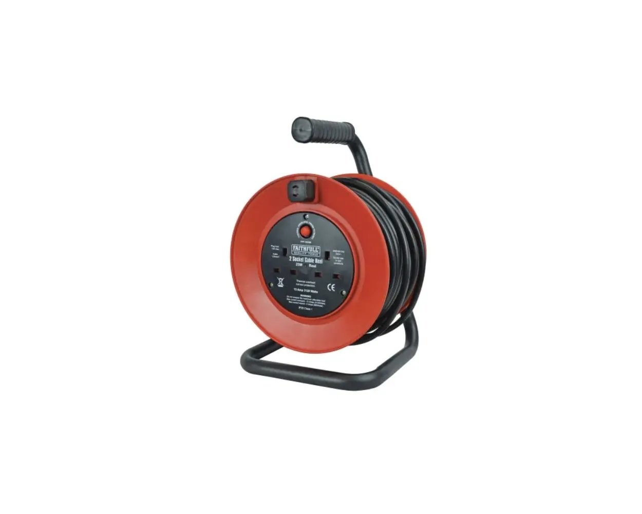 25m Extension Lead on Open Reel