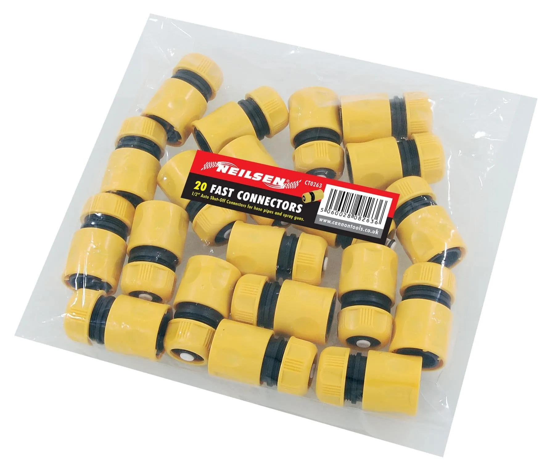 Garden Hose Push On Quick Connector 1/2" Auto Shut Off