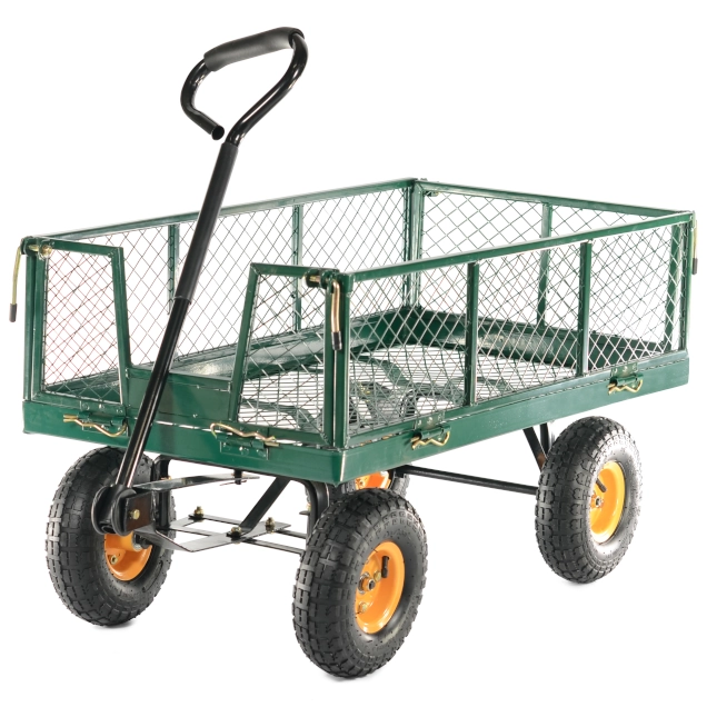 Titan Pro 300kg Heavy-Duty Hand Cart With Drop Down Sides