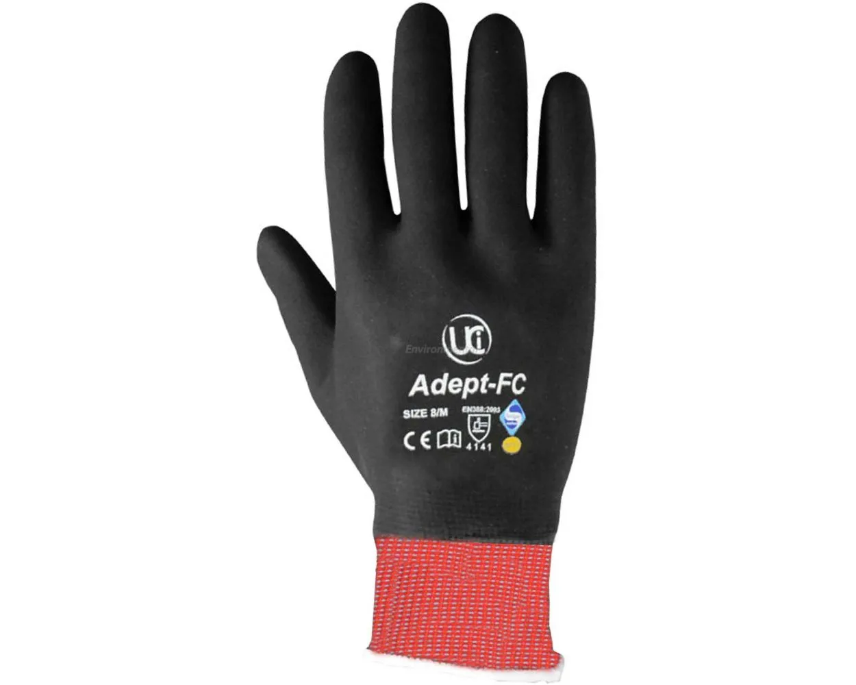 Adept FC Red Nitrile Coated Gloves