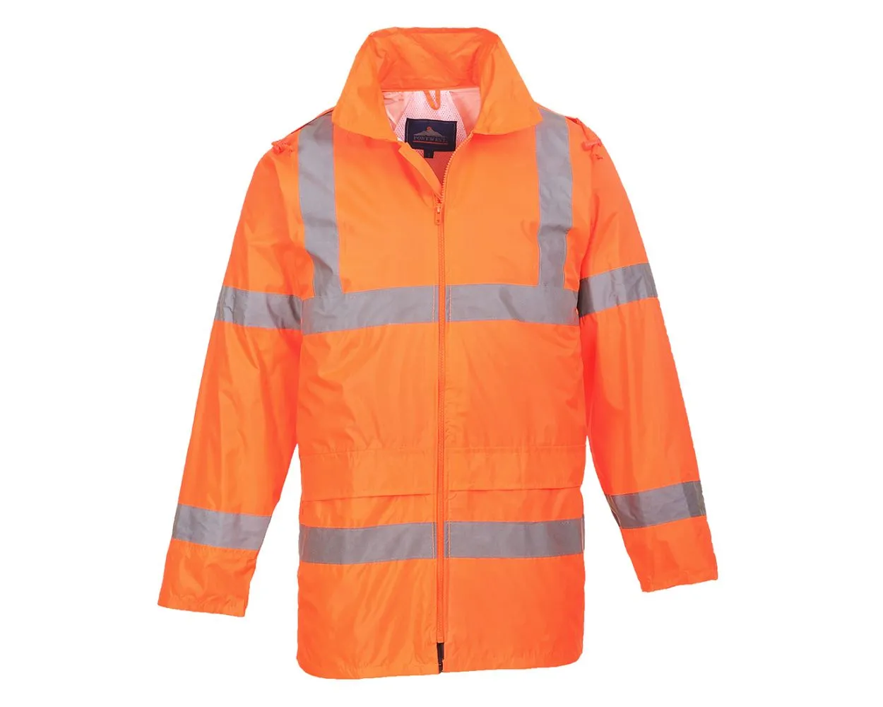 Hi-Vis Waterproof Lightweight Orange Rain Jacket