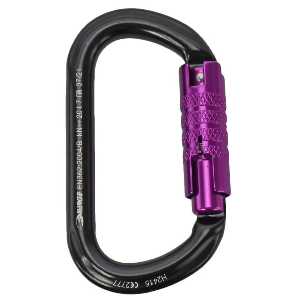 Harkie Oval 3-Way Locking Gate Karabiner for Arborists