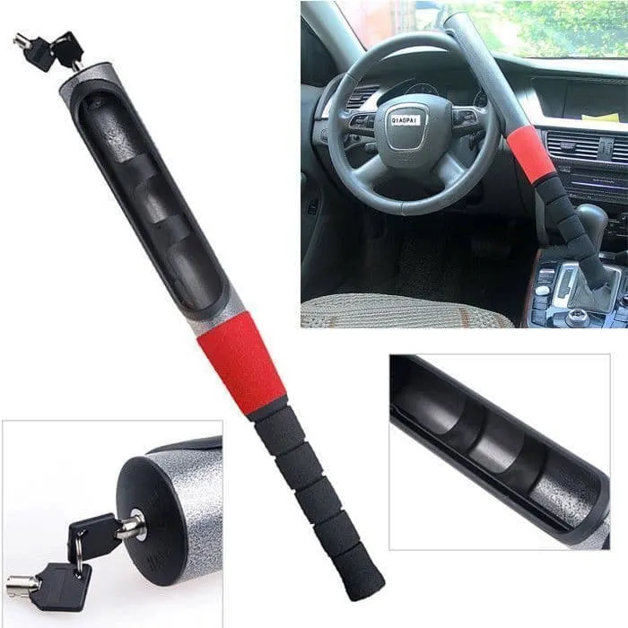 Heavy Duty Baseball Bat Anti Theft Car Van Vehicle Steering Wheel Security Lock