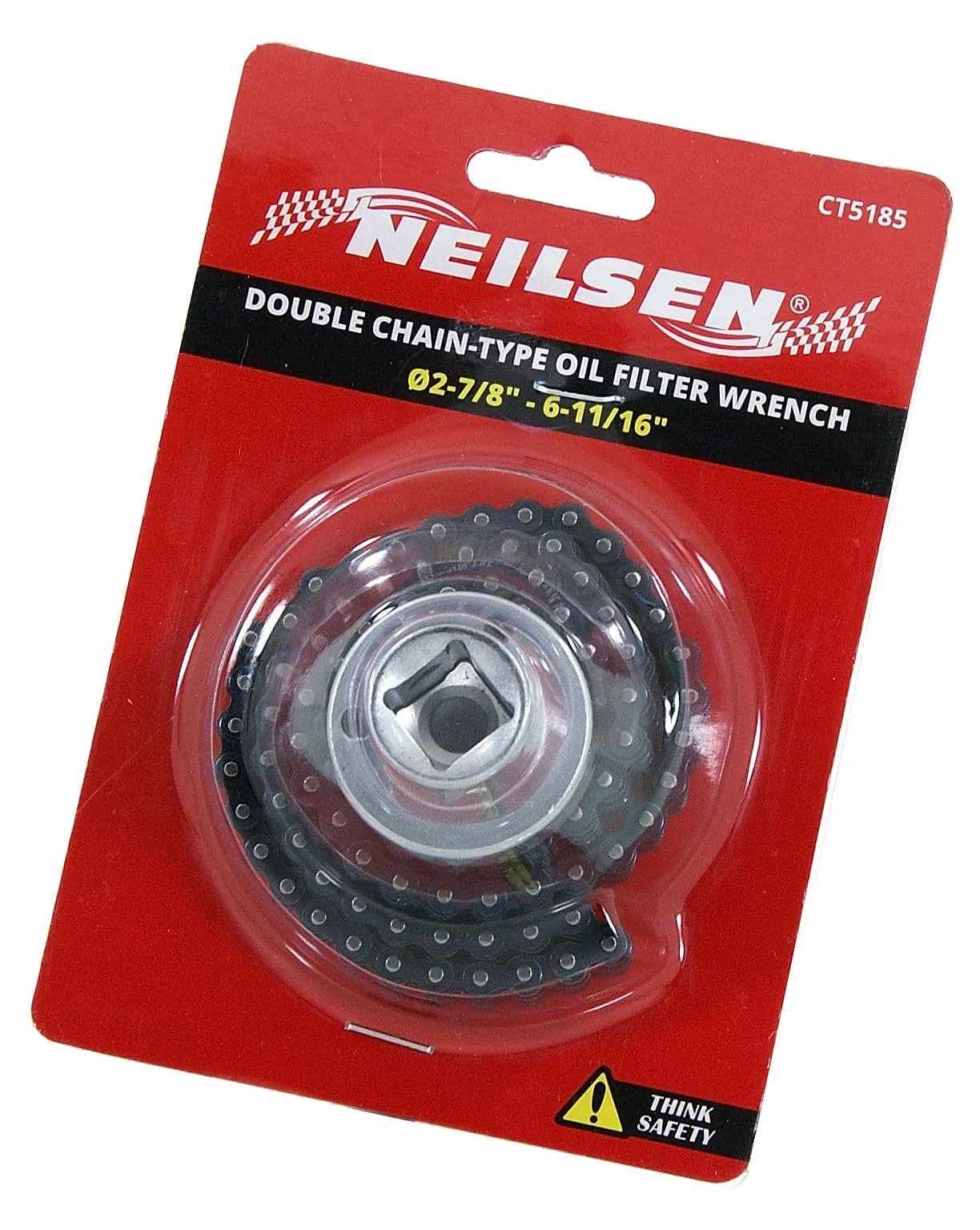 Heavy Duty Oil Filter Double Chain Wrench - 1/2" Drive Size 2-7/8'' To 6-11/16''