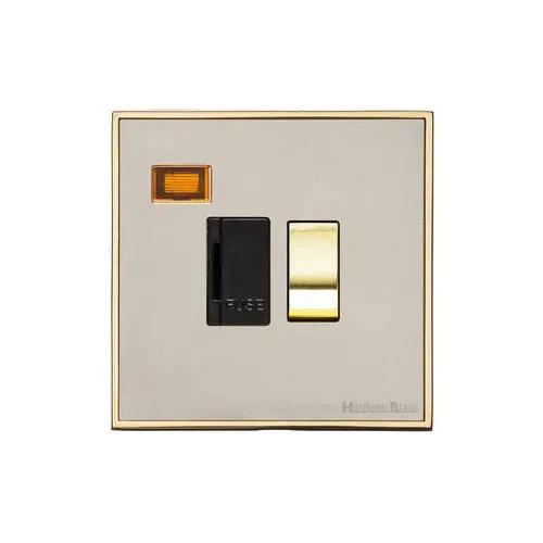 Executive Range-Satin Nickel-Switched Spur with Neon (13 Amp)