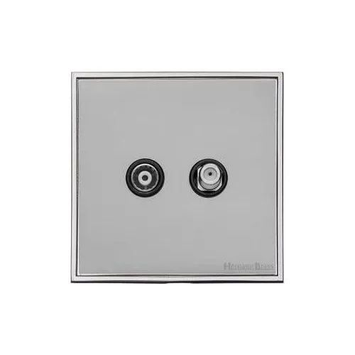 Executive Range-Polished Chrome-TV/Satellite Socket