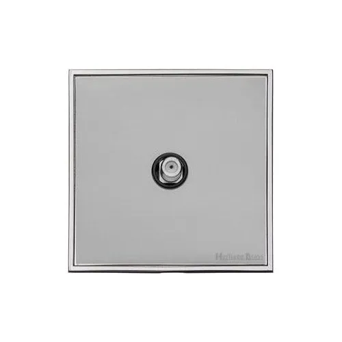 Executive Range-Polished Chrome-1 Gang Satellite Socket