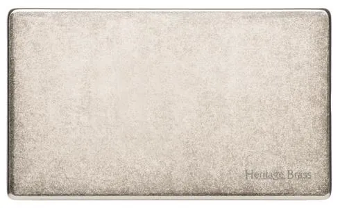 Vintage Range Rustic Nickel-Double Blank Plate