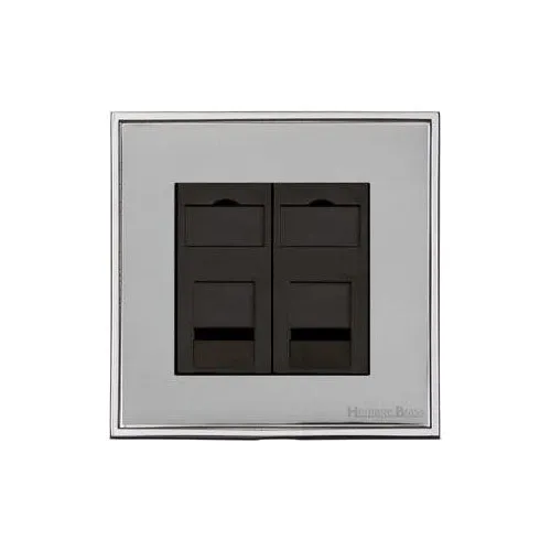 Executive Range-Polished Chrome-2 Gang Secondary Line Socket