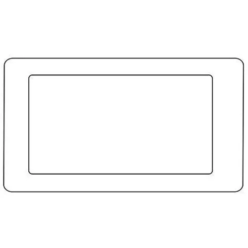 Elite Flat Plate Range-Satin Nickel-4 Module Euro Plate