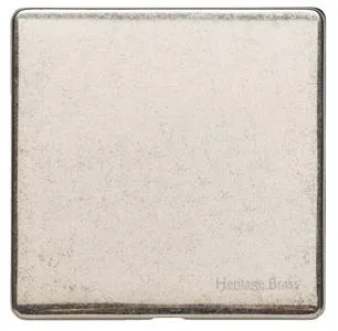 Vintage Range Rustic Nickel-Single Blank Plate