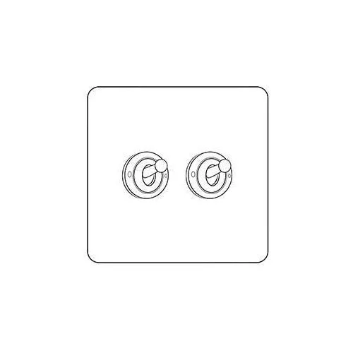 Executive Range-Satin Black Nickel-2 Gang Dolly Switch