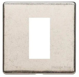 Vintage Range Rustic Nickel-1 Module Euro Plate