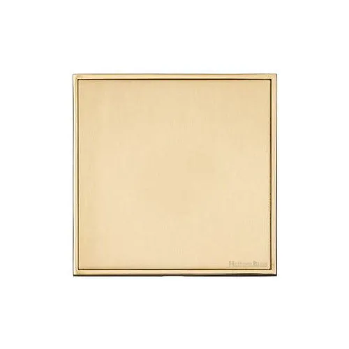 Executive Range-Satin Brass-Single Blank Plate