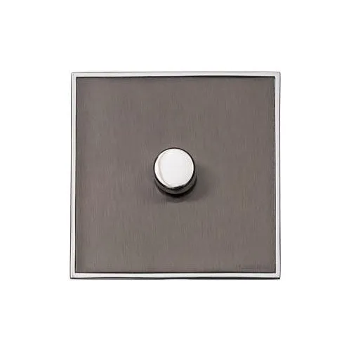 Executive Range-Polished Black Nickel-1 Gang Trailing Edge Dimmer