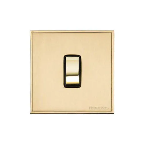 Executive Range-Satin Brass-20 Amp DP Switch