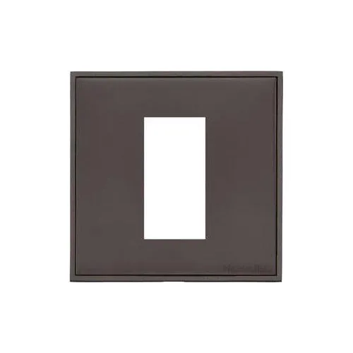 Executive Range-Matt Bronze-1 Module Euro Plate