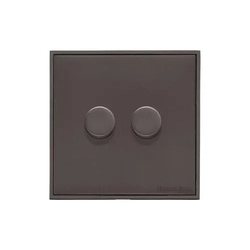 Executive Range-Matt Bronze-2 Gang Dimmer (250 watts)